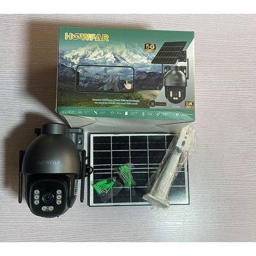 AOV HOWFAR Single Lens CCTV Camera – 8MP, 4G SIM/E-SIM, Solar Powered with Battery Backup