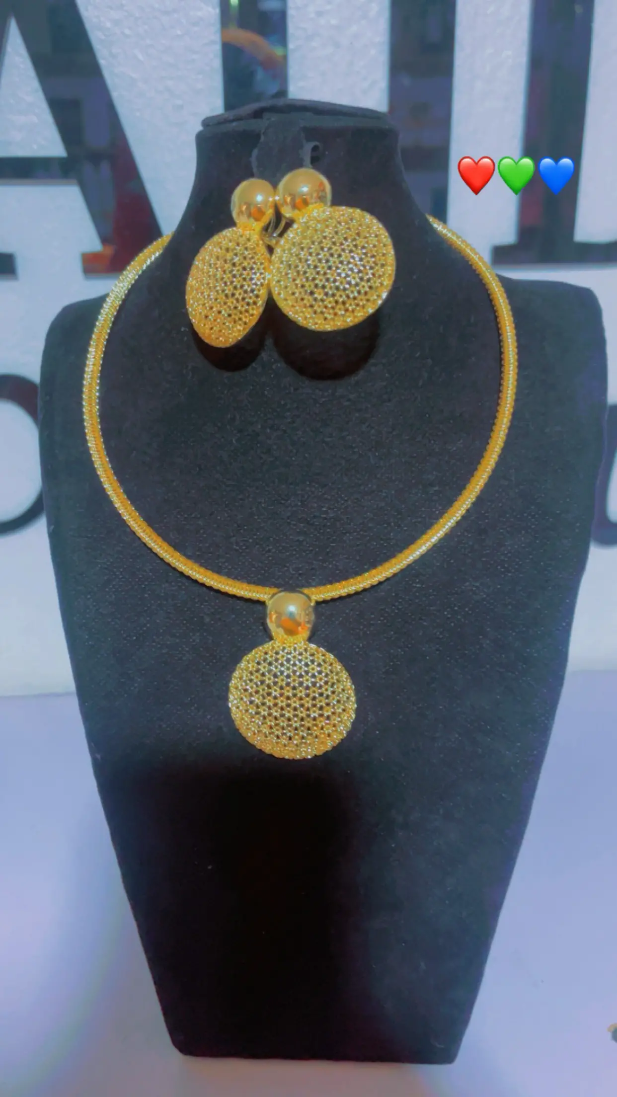 Gold Brazilian set .