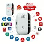 Share this product Wireless WiFi Repeater Extender WiFiBooster Long Range Wi-Fi Router Home Network Extension